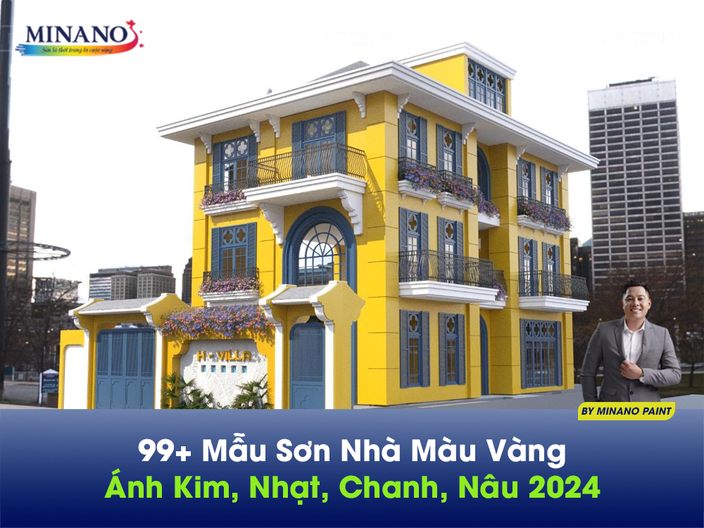 99+ Mẫu sơn nhà màu vàng ánh kim, nhạt, chanh, nâu 2024